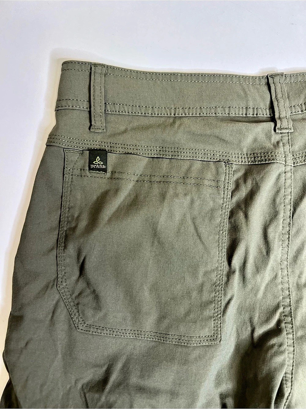 prAna Stretch Zion Cargo Short Green Waist 32 - Picture 8 of 10